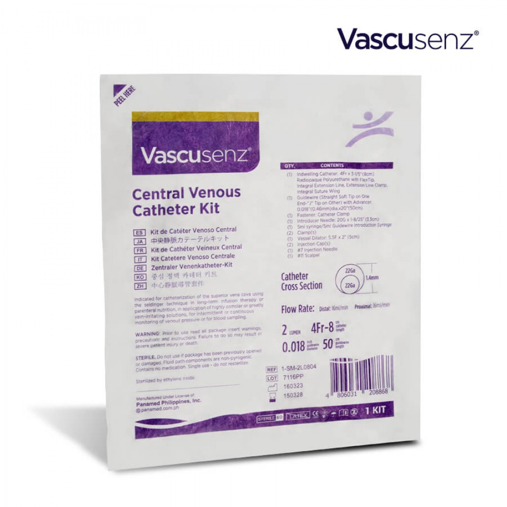 Vascusenz CVC Set 2Lumen