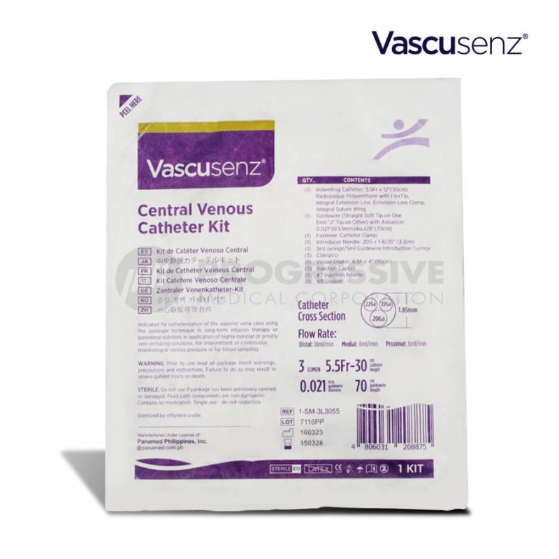 Vascusenz CVC Set 3Lumen