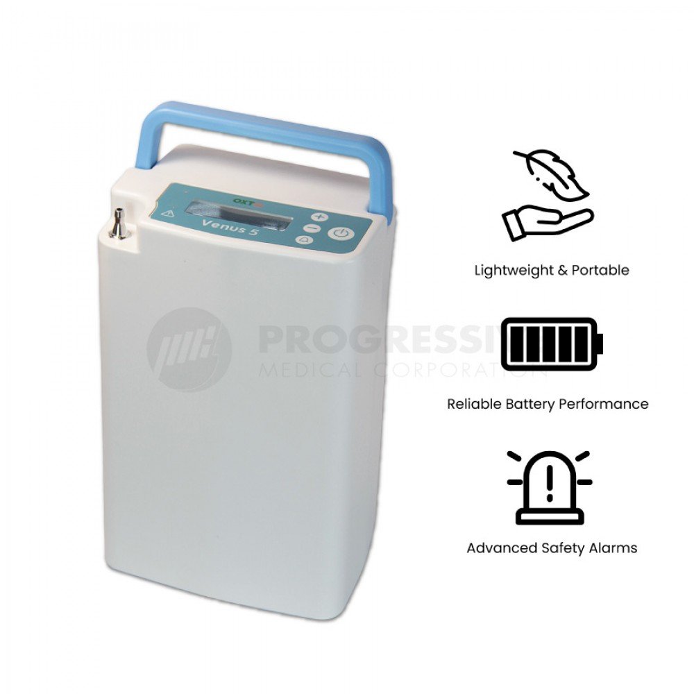 Venus 5 Carry-On Oxygen Concentrator (Battery Operated)