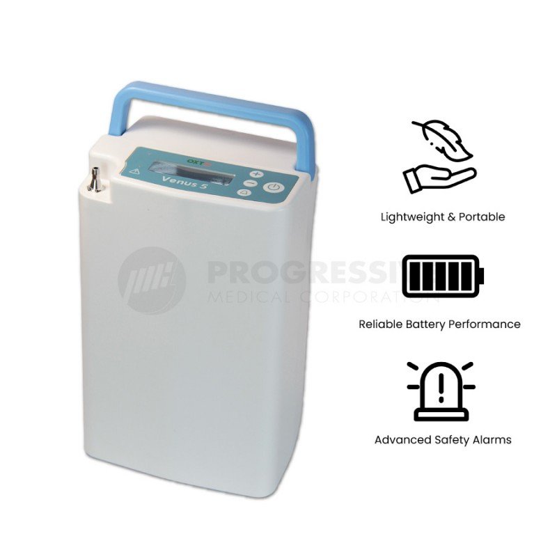 Venus 5 Carry-On Oxygen Concentrator (Battery Operated)