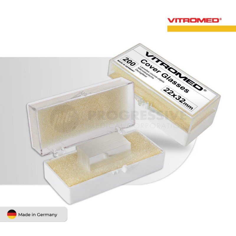 Vitromed Cover Glass, 22x32mm, 100's