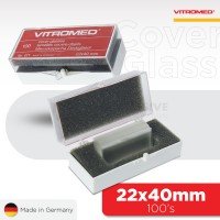 Vitromed Cover Glass, 22x40mm, 100's