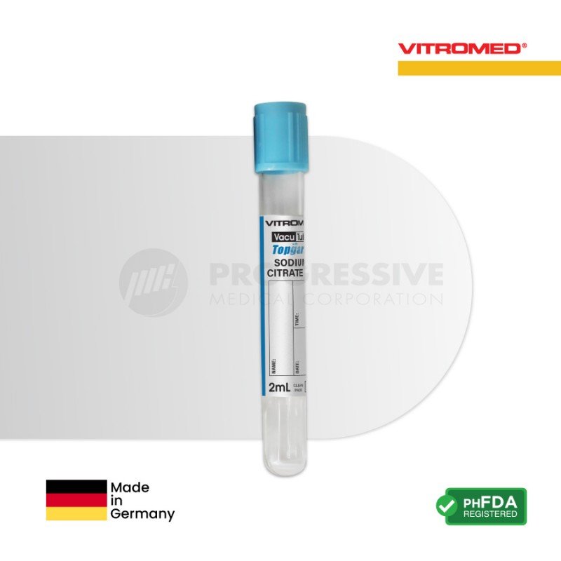 Vitromed Blood Collection Tube, Sodium Citrate, 2ml (100s)