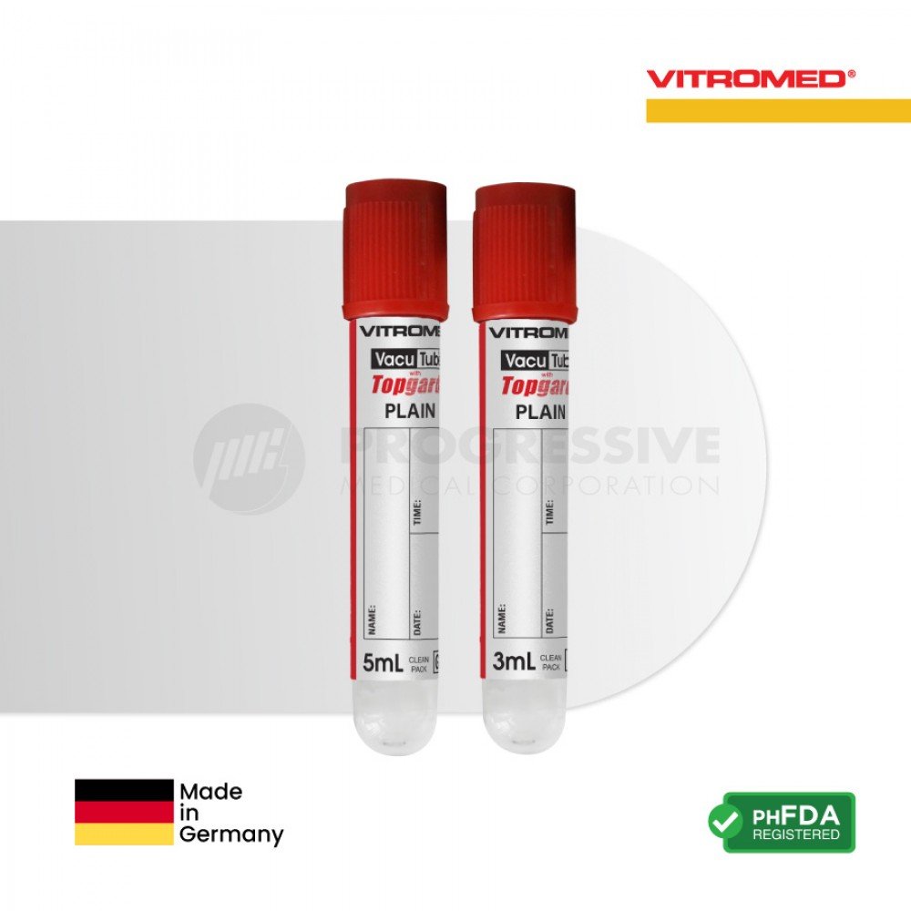 Vitromed Blood Collection Tube, Plain (100s)