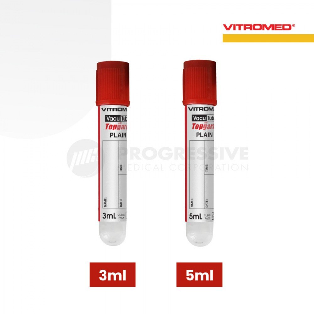 Vitromed Blood Collection Tube, Plain (100s)