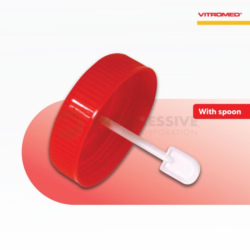 Vitromed Stool Cont 60ml w/ scrw cap/spn