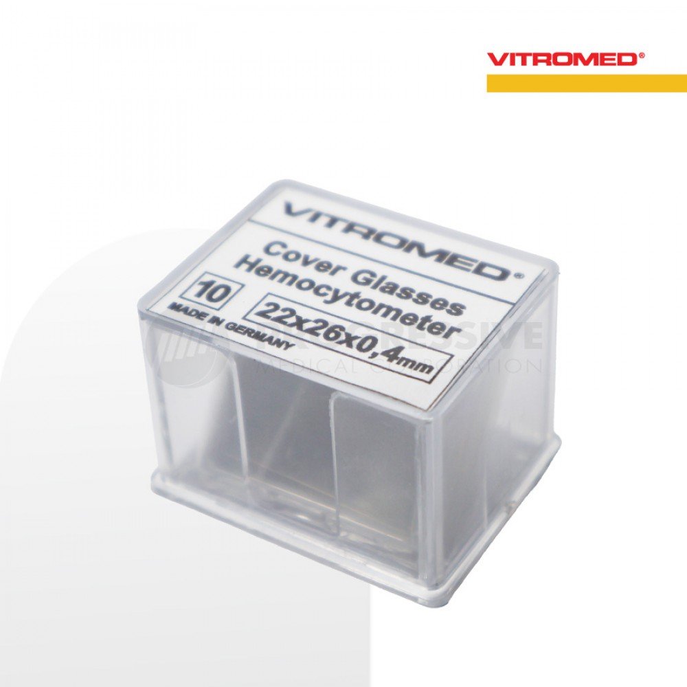 Vitromed Haemocytometer Cover Glass  (sold by pack of 10s)