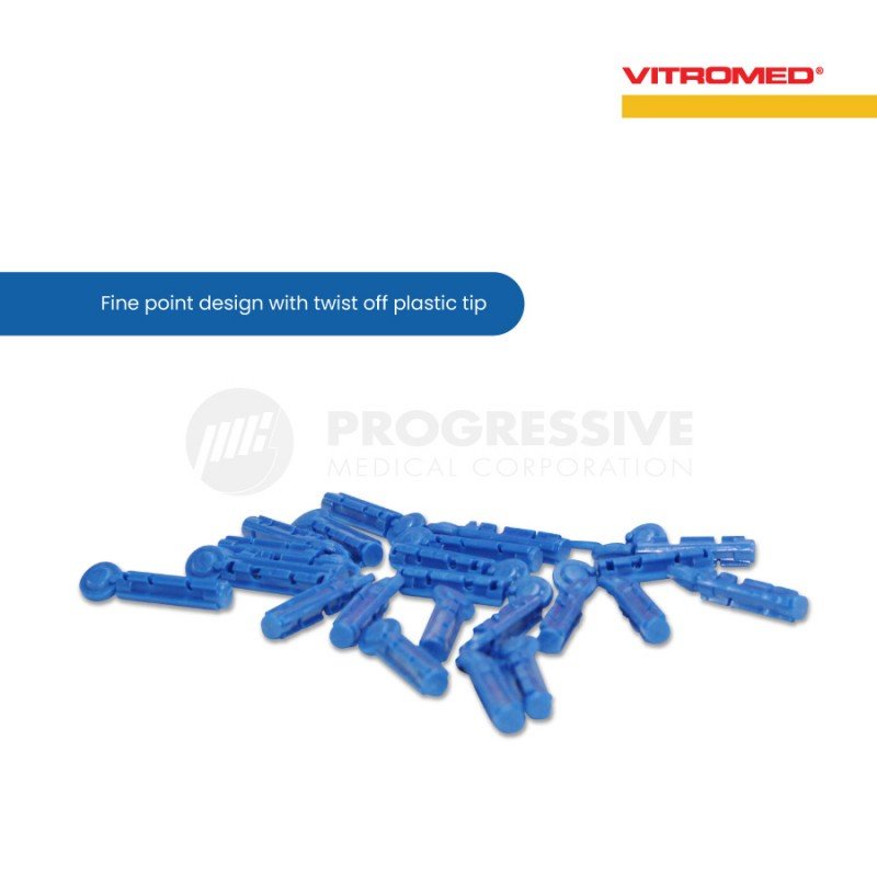 Vitromed Blood Lancet G26 Blue (Sold by box of 200s)