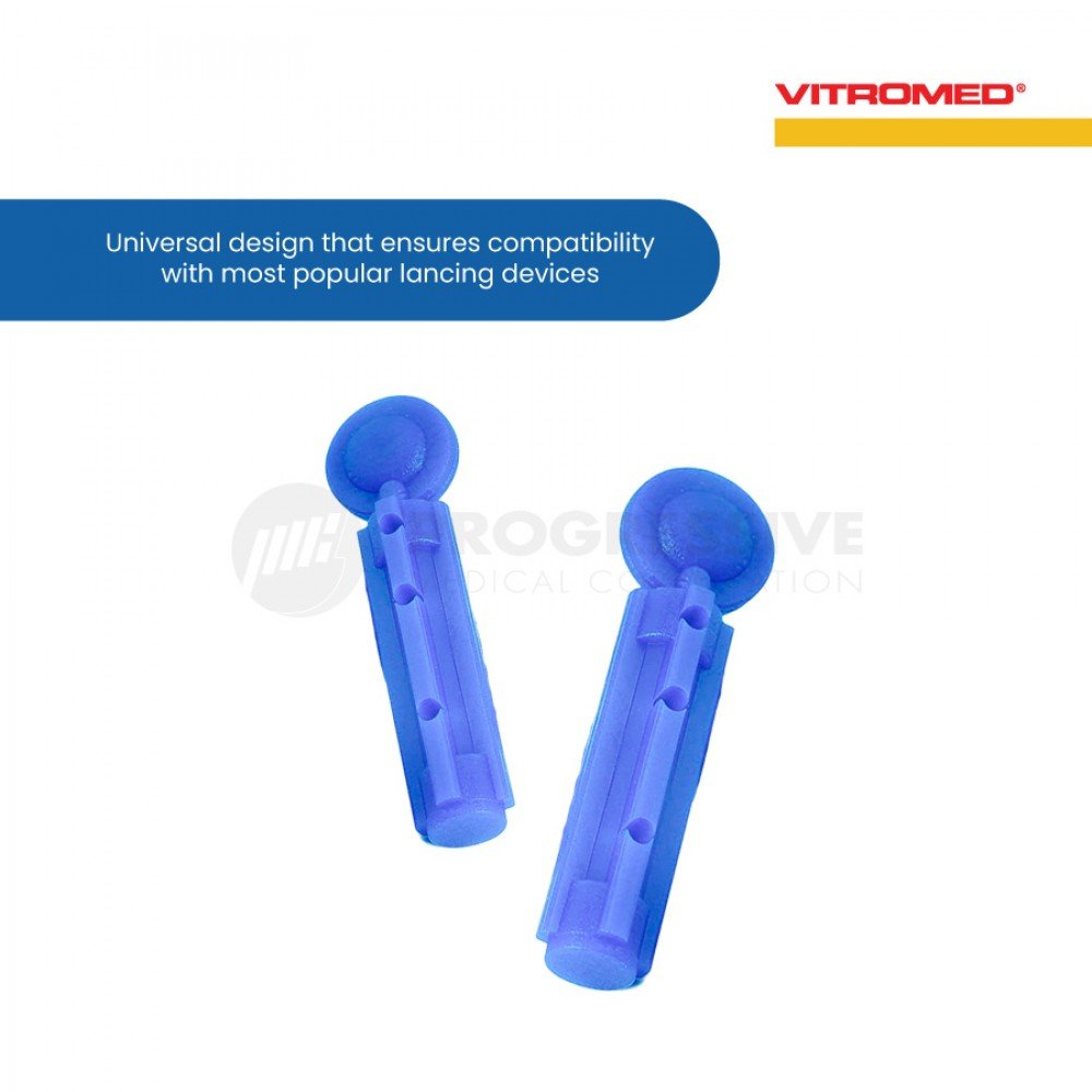Vitromed Blood Lancet G26 Blue (Sold by box of 200s)