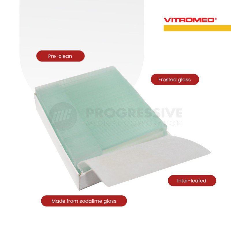 Vitromed Microslides Frosted, 72's