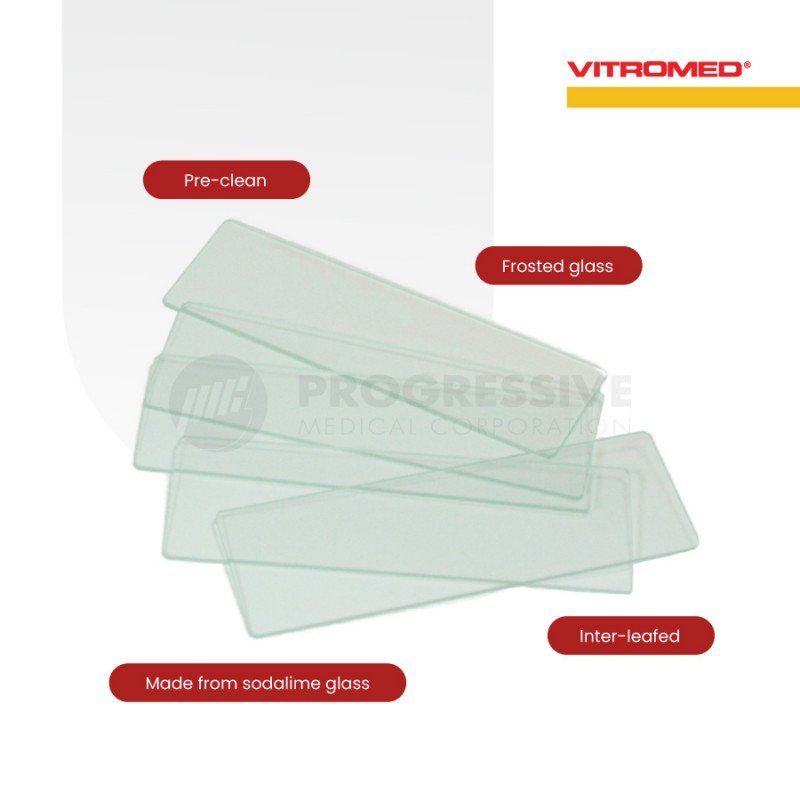Vitromed Microslides Ground Edge, 72s