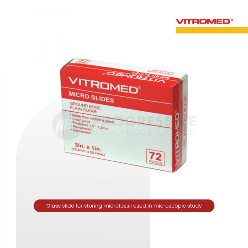 Vitromed Microslides Ground Edge, 72s