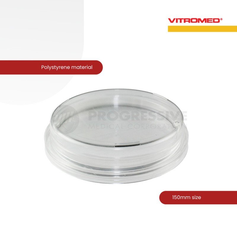 Vitromed Petri Dish 150mm, 10's