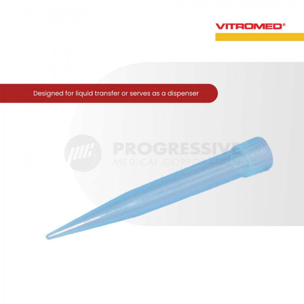 Vitromed Pipette Tip, Blue 1000ul, 500's Vitromed Pipette Tip, Blue 1000ul, 500's