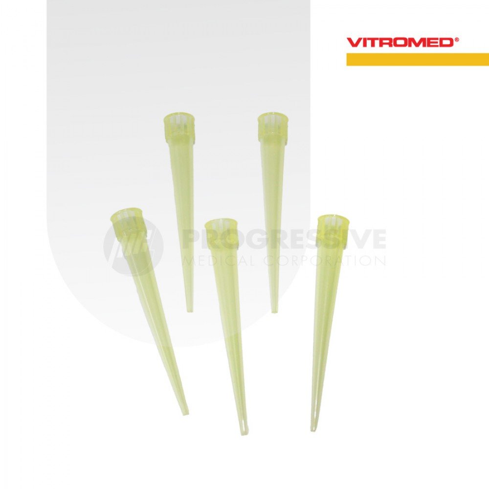 Vitromed Pipette Tip Yellow, 200ul, 1000's Vitromed Pipette Tip Yellow, 200ul, 1000's