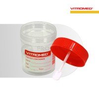 Vitromed Stool Cont 60ml w/ scrw cap/spn
