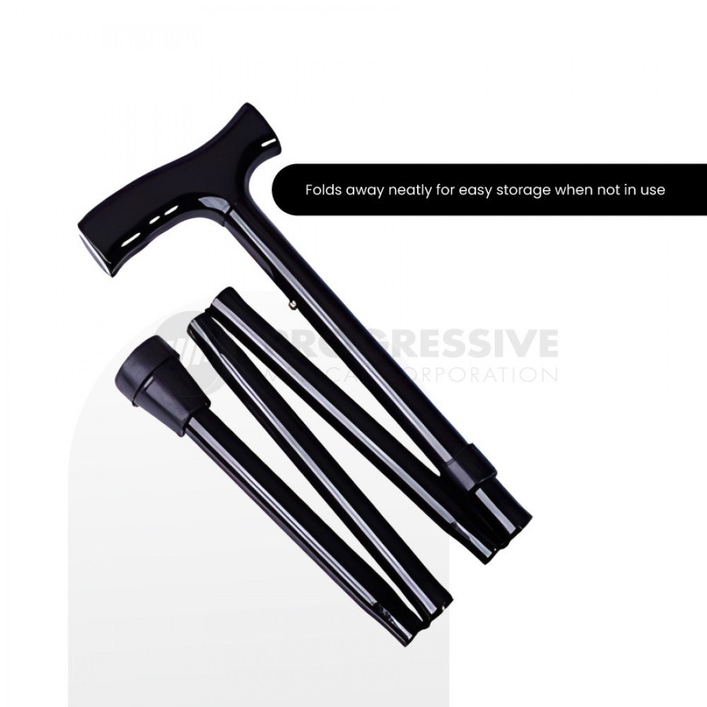 Foldable Walking Stick, Black