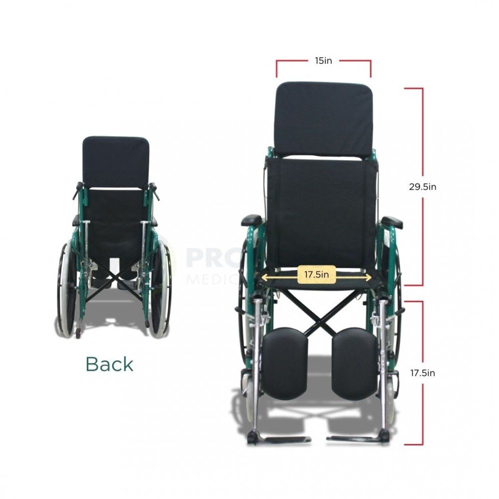 Reclining High-Back Wheelchair