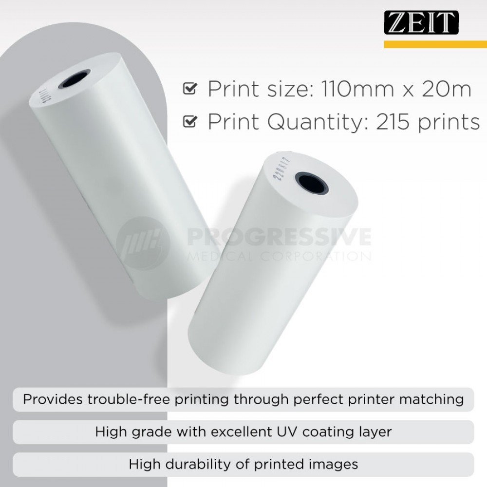 Zeit Ultrasound Thermal Paper  USP-110HD Type II High Density