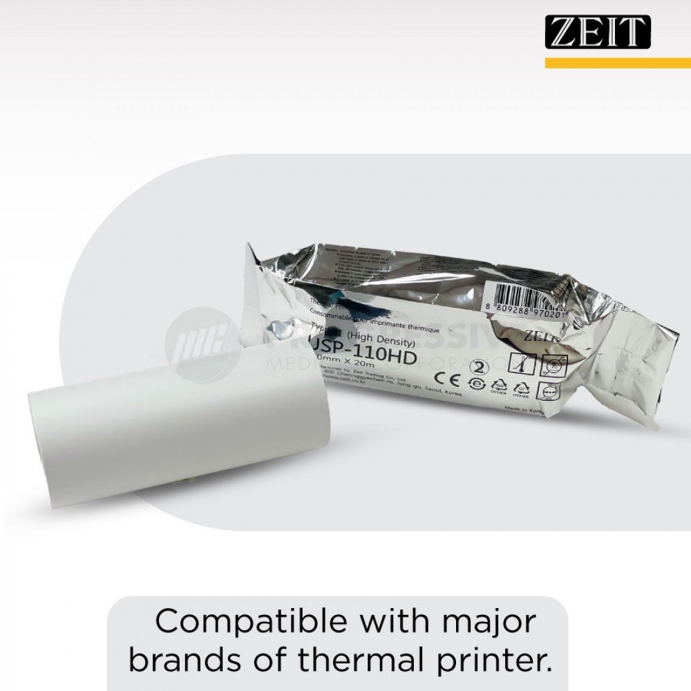 Zeit Ultrasound Thermal Paper  USP-110HD Type II High Density