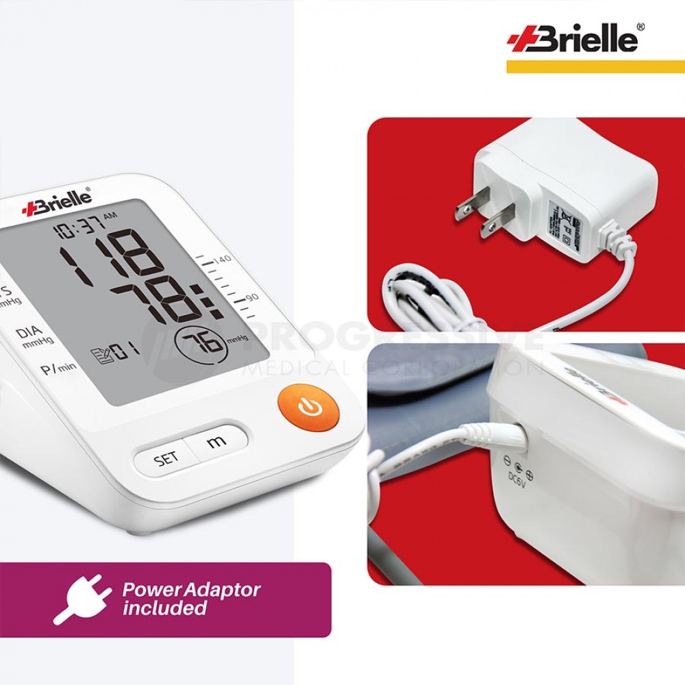 Brielle Automatic Arm-Type Blood Pressure Monitor with Adaptor (BM-270)