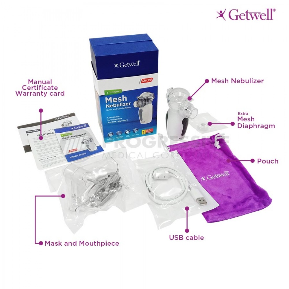 Getwell Pocket Mesh Nebulizer GM-350