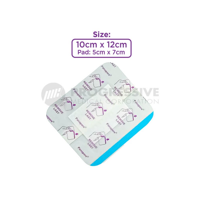 Panapore Waterproof Transparent Dressing  with Absorbent Pad 10x12cm sold by 40s