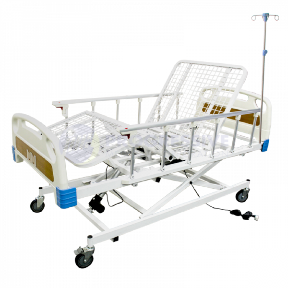 Electric Patient Bed w/ IV stand, 3 Function