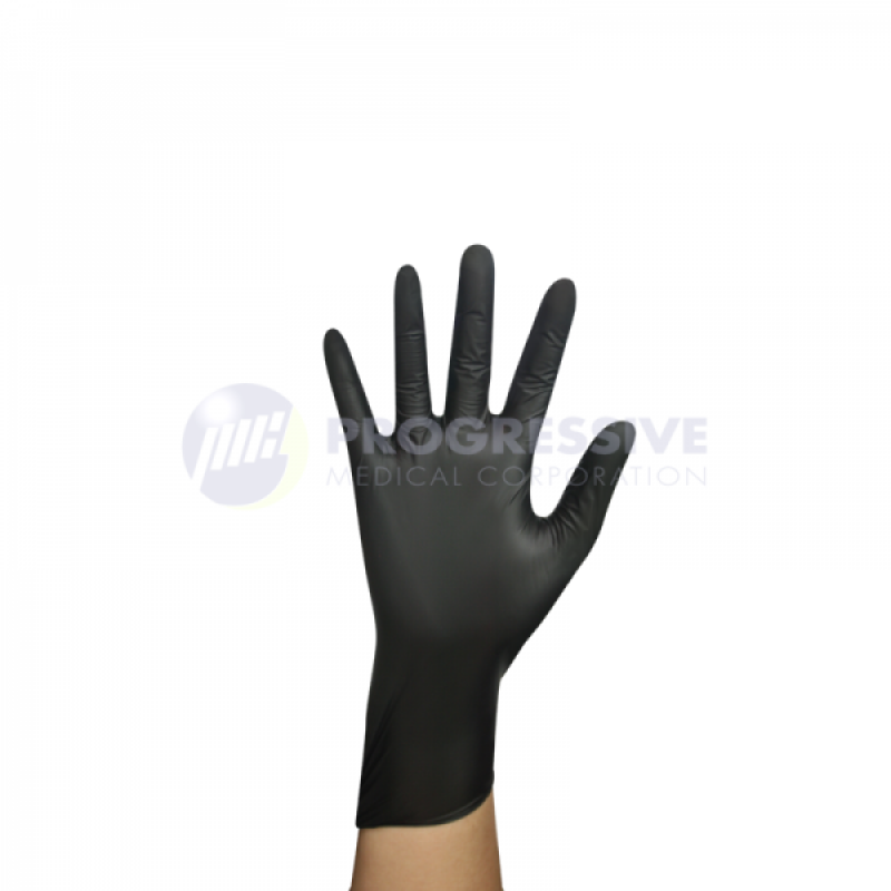 Higene Vinyl Gloves Black (Powder Free)