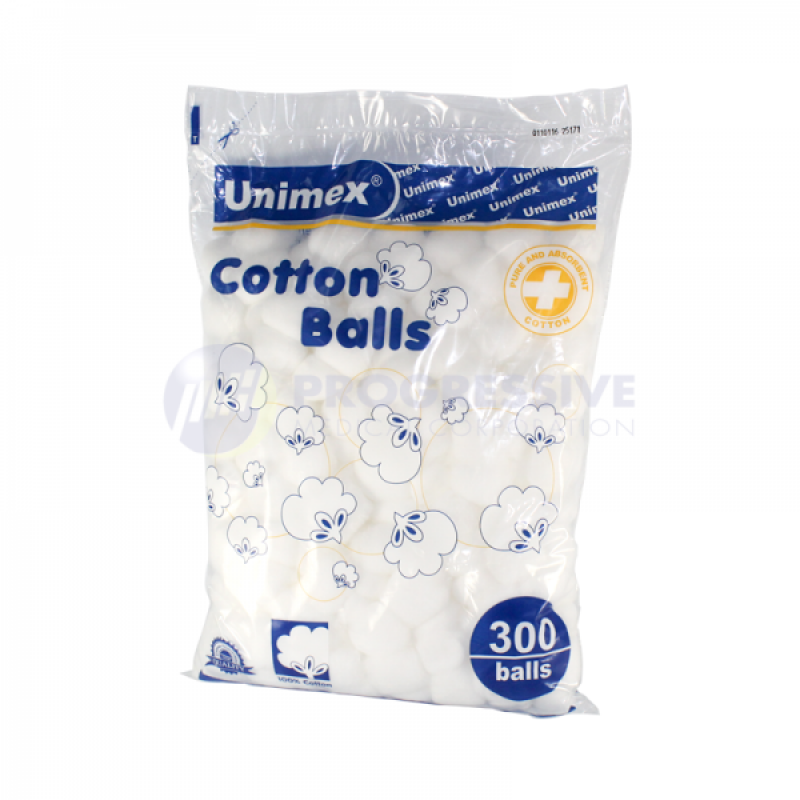 Unimex Absorbent Cotton Balls 300's