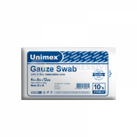 Unimex Gauze Swab, 4x8 with Xray