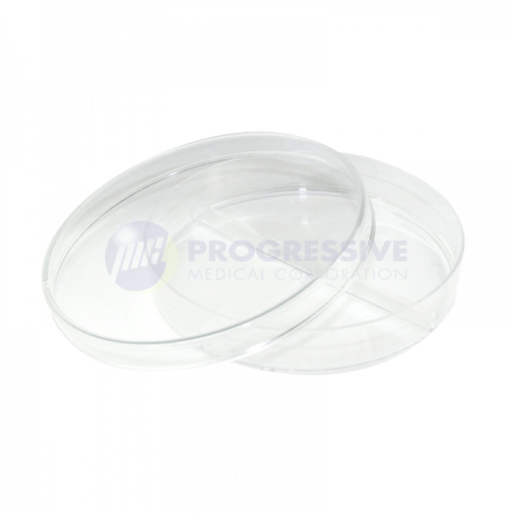 Vitromed 2 Section Petri Dish 90mm, 20s