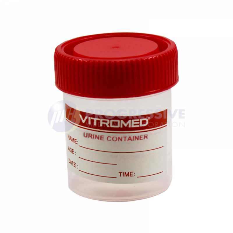 Vitromed Urine Container w/ Screw Cap, 60ml