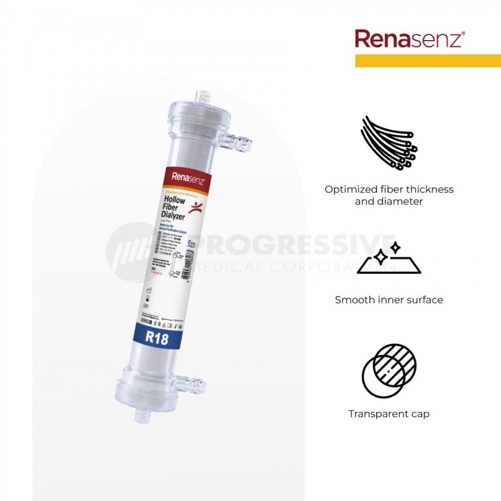 Renasenz Hollow Fiber Dialyzer ECO (Low Flux) R18