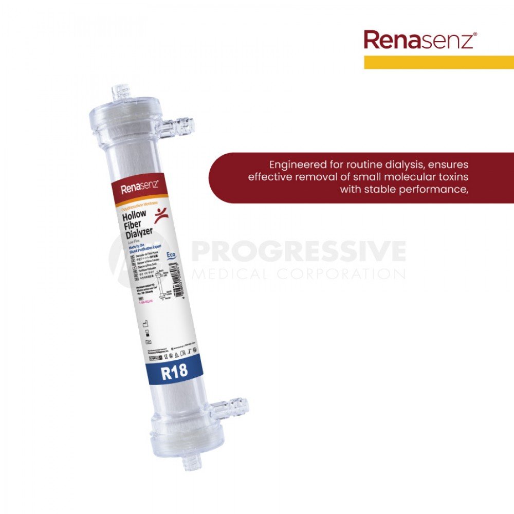 Renasenz Hollow Fiber Dialyzer ECO (Low Flux) R18